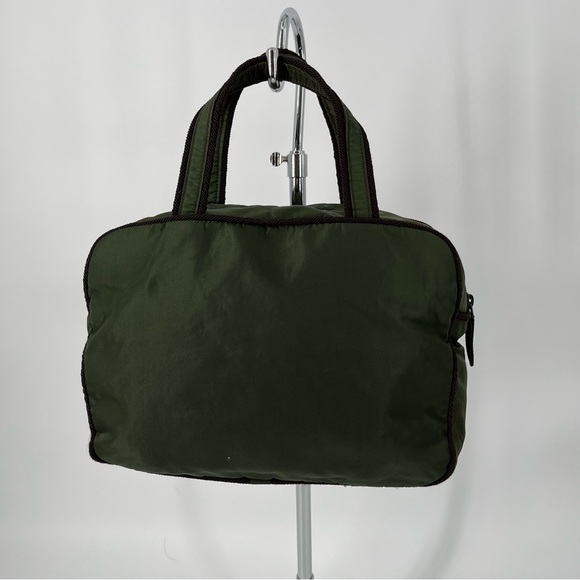 Authentic PRADA MILANO Green Nylon Tote Bag💚VERY RARE 💚 - Picture 13 of 16